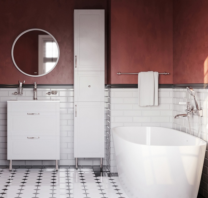 Тумба для комплекта IDDIS Oxford 60, белая OXF60W0i95 - 3