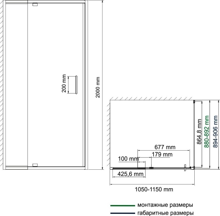 Душевой уголок Wasserkraft Berkel 48P15 110x90 см - 6