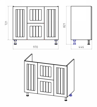 Тумба под раковину Misty Спарта 100 белая матовая П-Спа-06100-01-012Я - 4