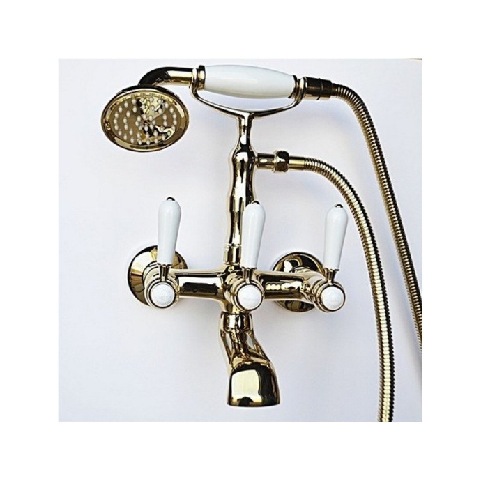 Смеситель для ванны Magliezza Bianco золото  50105-3-do - 0