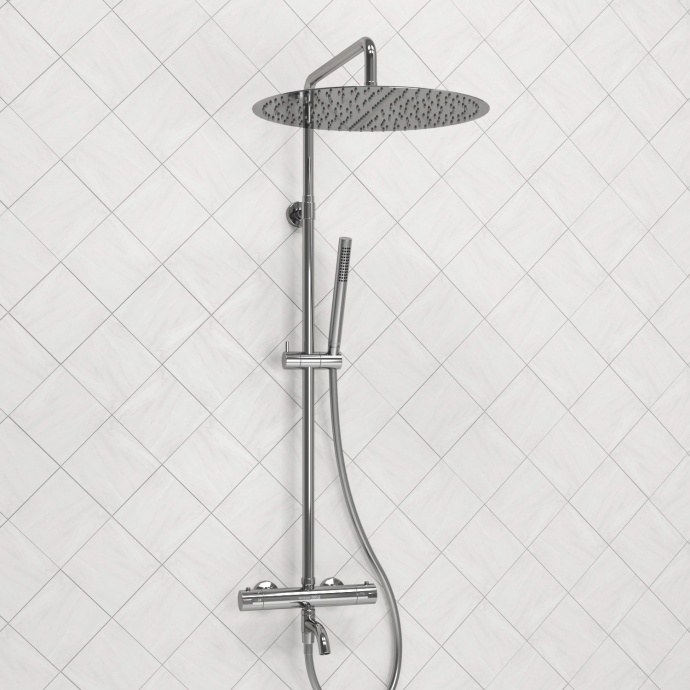 Душевая система WasserKraft 40 с термостатом хром A188.117.137.087.CH Thermo - 1