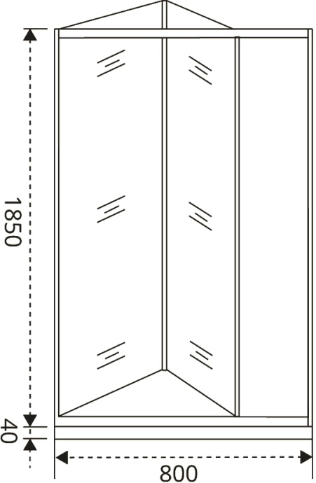 Душевая дверь в нишу Good Door Infinity SD-80-C-CH ИН00049 - 4