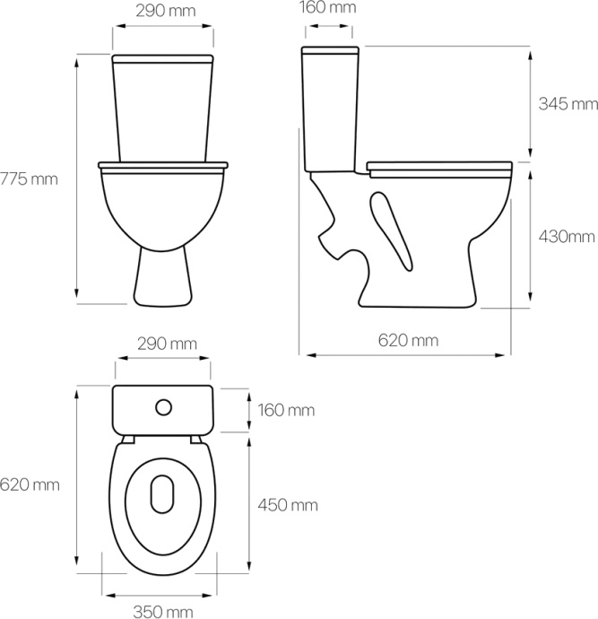Унитаз-компакт DIWO Анапа DA0005 - 6
