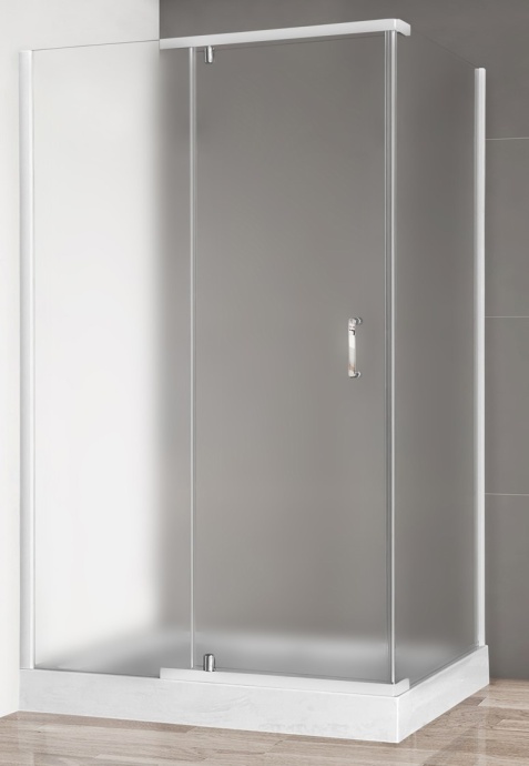 Душевой уголок Royal Bath HPV 120х90 с поддоном профиль белый стекло матовое RB9120HPV-C - 0