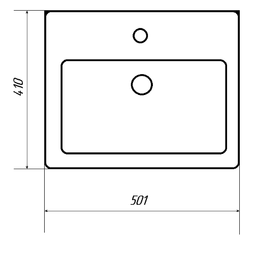 Тумба под раковину Misty Енисей 50 2 двери Э-Ени01050-011 - 7