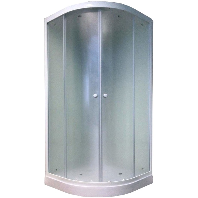 Душевая кабина Parly Tomorrow 90х90 хром стекло матовое EF931 - 0