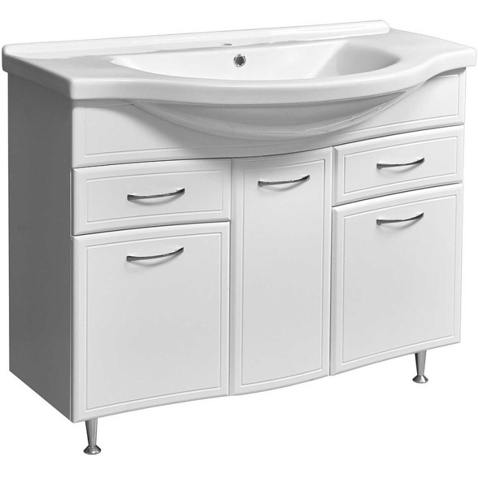 Тумба под раковину Stella Polar Концепт Эльбрус 100 белый SP-00000137 - 0