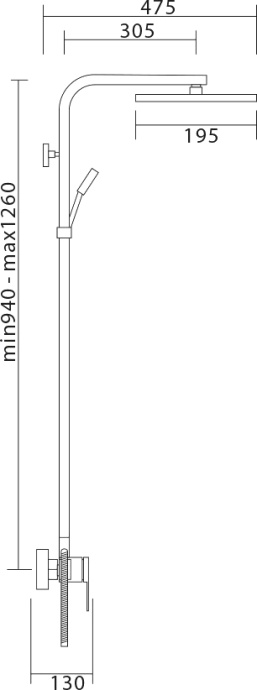 Душевая стойка Veragio Quartet VR.QRT-9930.CR хром - 2