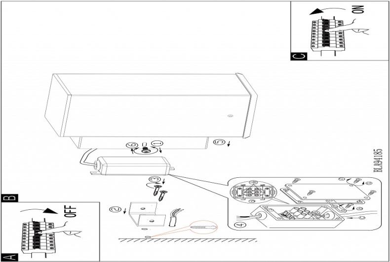 Наземный высокий светильник Eglo ПРОМО Ariolla 94123 - 1