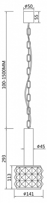 Подвесной светильник Maytoni Rock Me MOD027PL-01N - 5