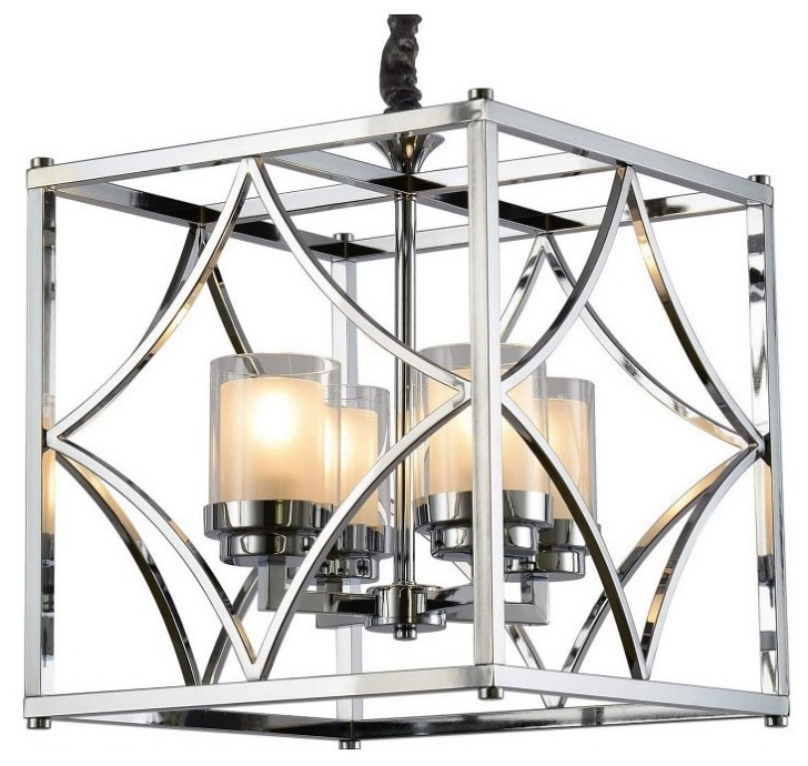 Подвесная люстра LUMINA DECO Quadrato LDP 1223-4 CHR - 0