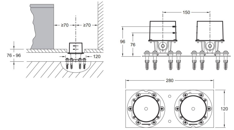 Скрытая часть Jacob Delafon E32993-NF - 1