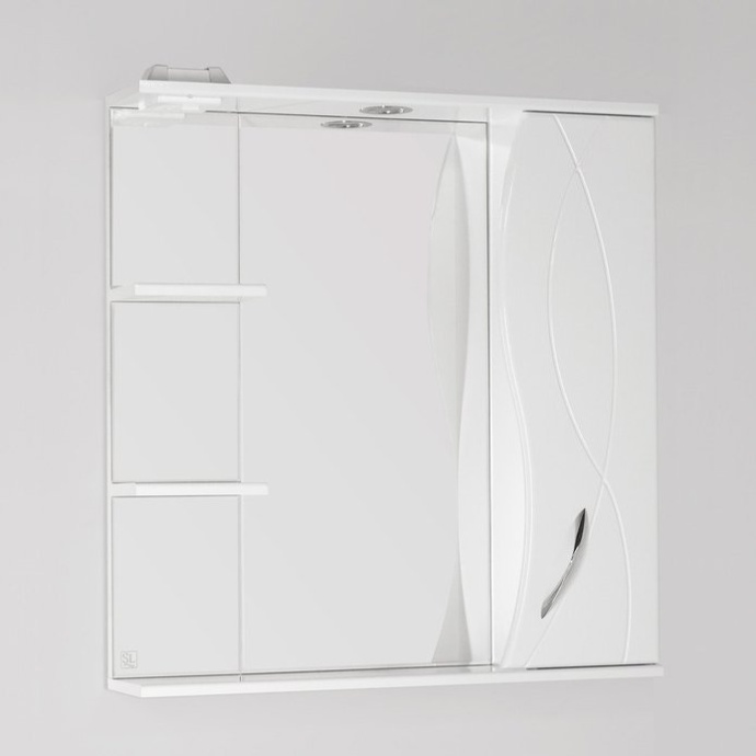 Зеркало-шкаф Style Line Амелия 75/С белый ЛС-00000014 - 0