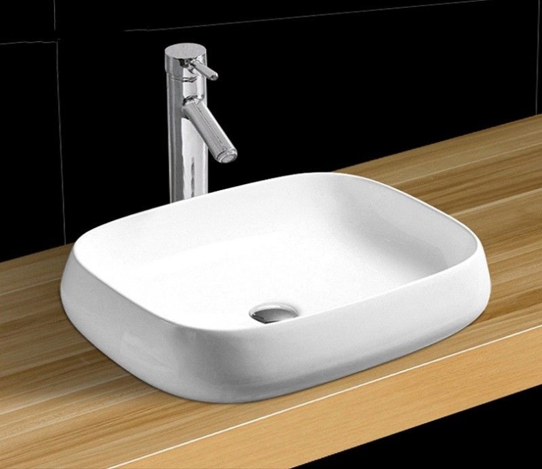 Раковина накладная Ceramalux N 56 белый  9243 - 14