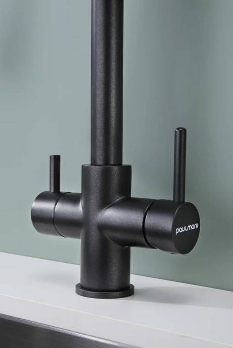Смеситель для кухни Paulmark Lange черный матовый La214212-418 - 14