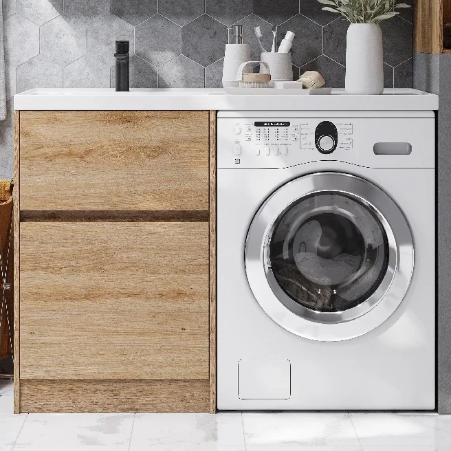 Тумба с раковиной Aquaton Лондри 60 светлое дерево 1A2669K1LH0C0 - 6