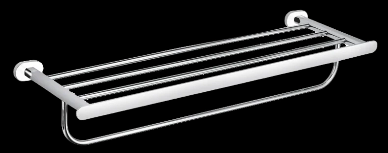 Полка для полотенец Rav Slezak Yukon хром - белый YUA0704CB - 0