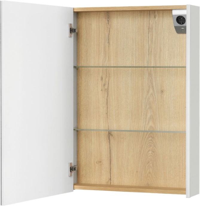 Зеркало-шкаф Roca UP 60 L, белое, с подсветкой ZRU9303015 - 2