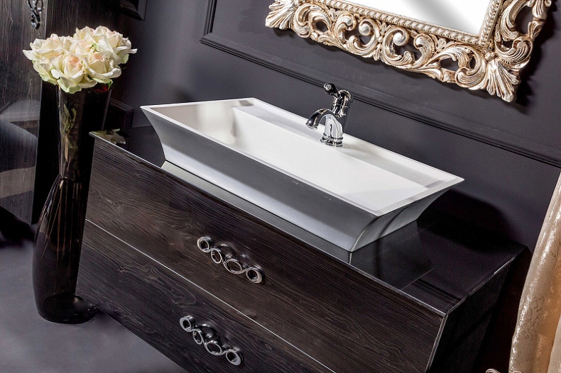 Тумба под раковину Armadi Art NeoArt 100 темное дерево 831-100-BW - 1