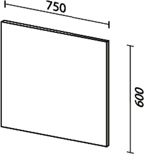 Зеркало Sanvit Кубэ 75 с подсветкой zkube75 - 2