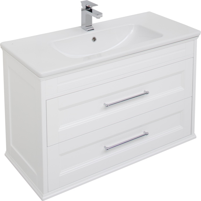 Тумба для комплекта Aquanet Бостон М 100 ручки хром 209678 - 0