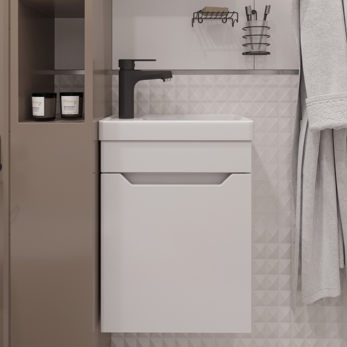 Смеситель для раковины DIWO Ярославль YAR-01b черный матовый - 2