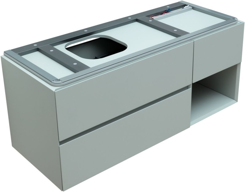 Тумба под раковину Allen Brau Infinity 120 L светло - зеленый матовый 1.21005.PWM - 7