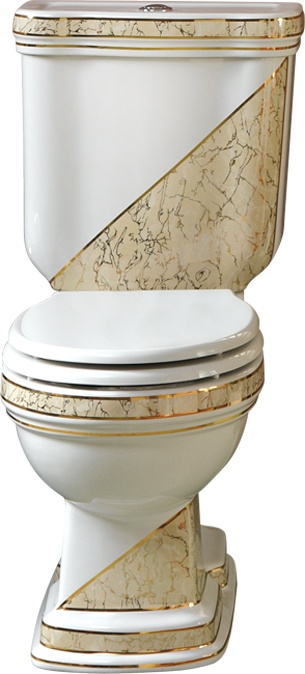 Унитаз-компакт Creavit Klasik KL311-ОЕ диагональ беж - 0