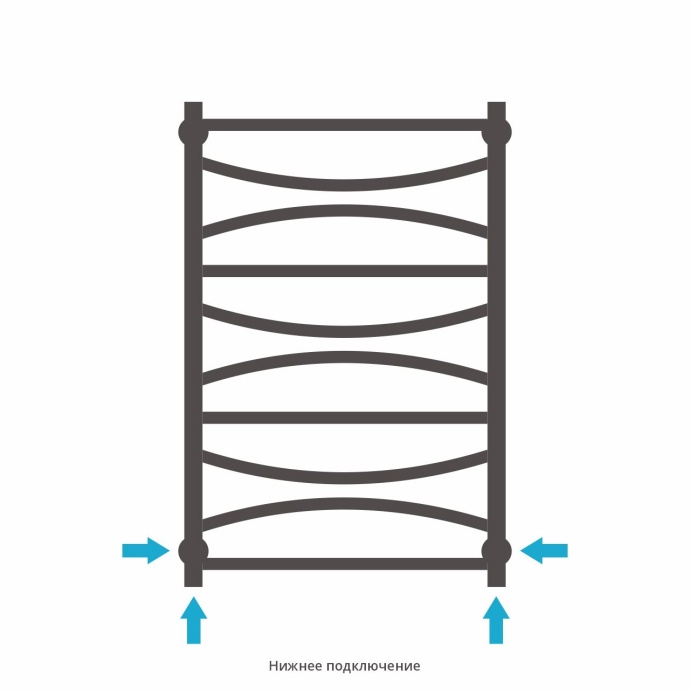 Полотенцесушитель водяной ДР АЖУР 800х500 (Без покрытия) 00-0255-8050 - 3