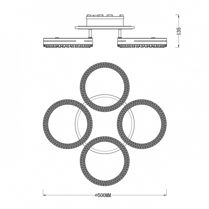 Потолочная люстра Escada Albus 10276/4LED APP - 6