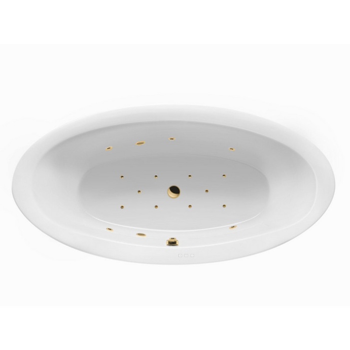 Ванна акриловая Excellent Lumina Relax 190х95 с гидромассажем белый - золото WAEX.LUM19.RELAX.GL - 0
