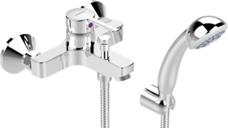 Смеситель для ванны Vidima Logic хром  BA279AA - 0