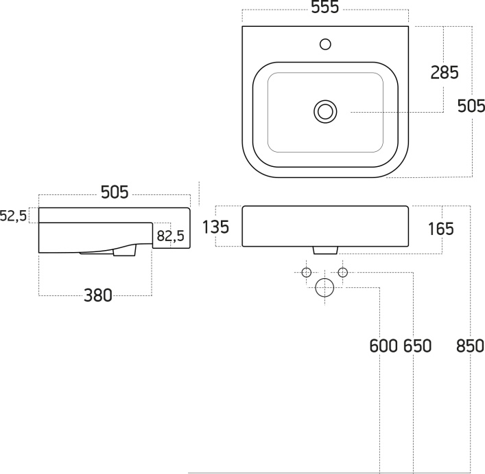 Раковина STWORKI 55 3057-KL - 1