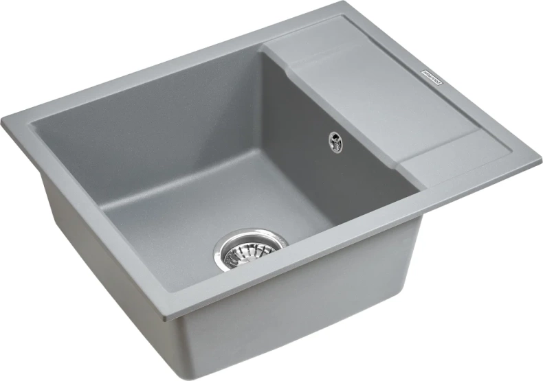 Мойка кухонная Paulmark Optimum 60 серый матовый  PM216050-GRM - 1