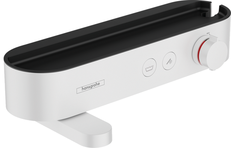 Смеситель для ванны с душем Hansgrohe ShowerTablet Select термостатический белый матовый 24340700 - 0