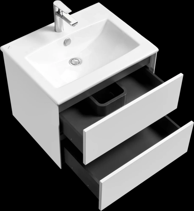 Тумба с раковиной Aquaton Сохо 60 белый глянец 1A2580K2AJ010 - 3