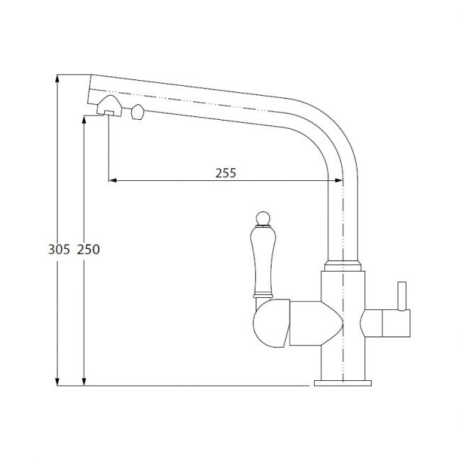 Смеситель для кухонной мойки  KAISER Vincent  31144 - 1