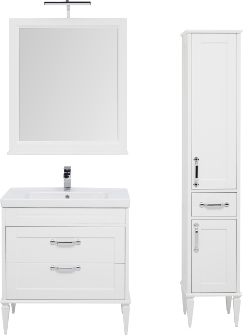 Мебель для ванной Aquanet Денвер 80 белый глянец - 2