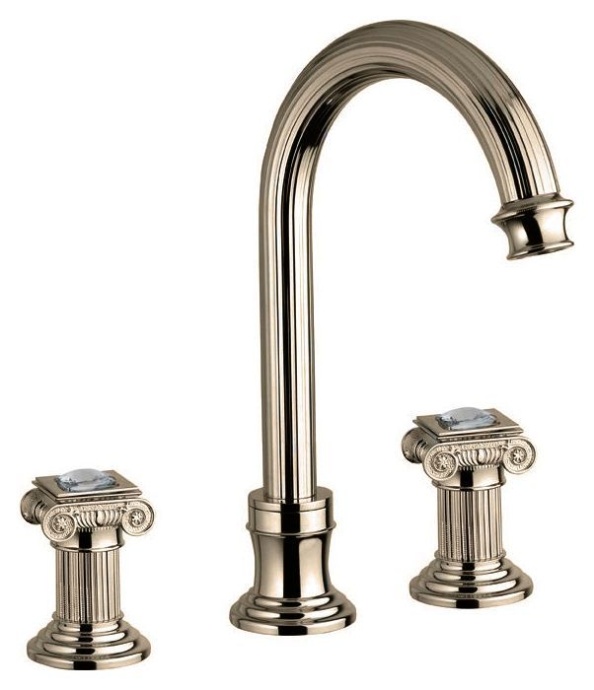 Смеситель на раковину Cezares Olimp бронзовый с ручками Swarovski OLIMP-BLS2-A-02-Sw - 0