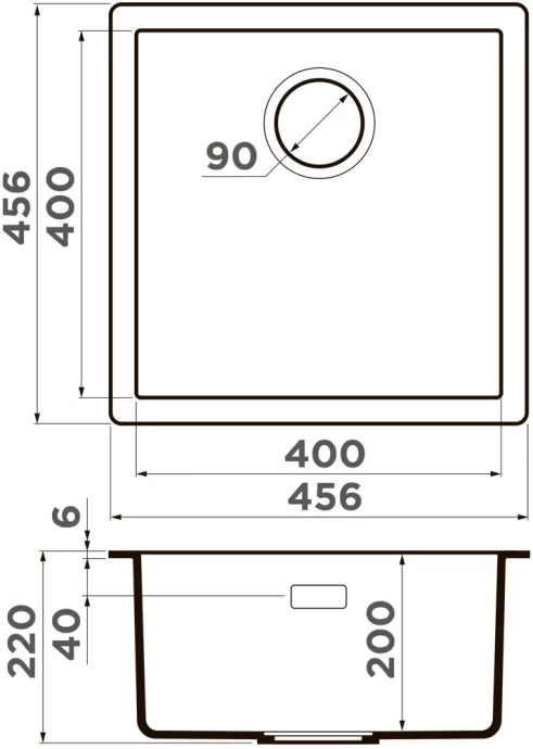 Мойка кухонная Omoikiri Yamakawa Tetogranit/черный  4993302 - 1