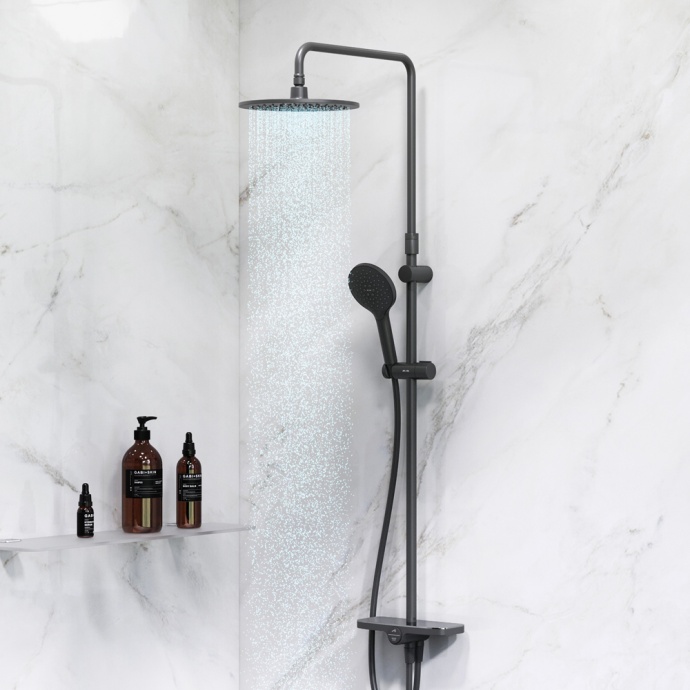 Душевая стойка AM.PM Like F0780222 черная - 2