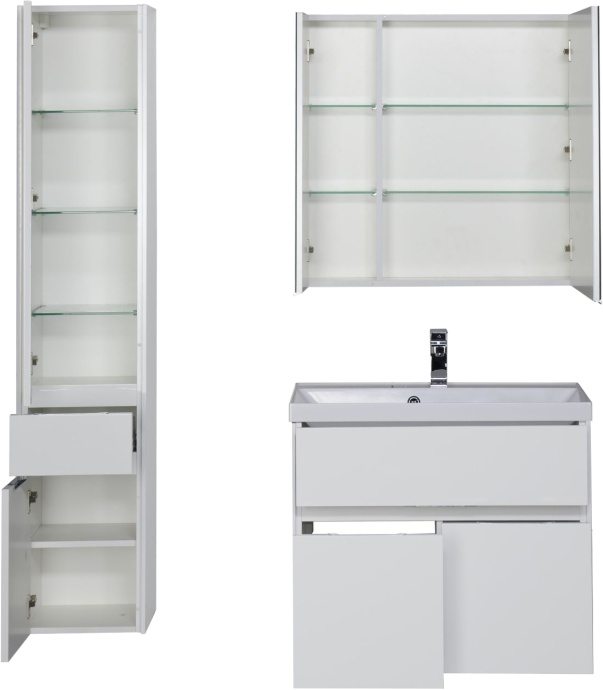 Зеркало-шкаф Aquanet Латина 80 белый 179635 - 4