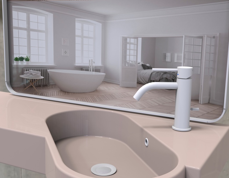 Смеситель Paffoni Light LIG071BO для раковины, белый - 2