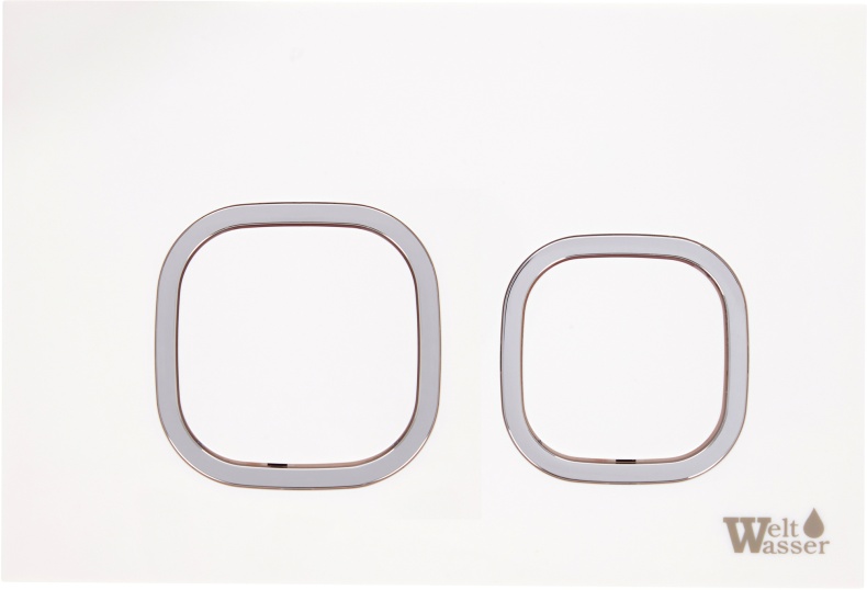 Клавиша смыва Weltwasser WW AMBERG RD-WT белый  10000005629 - 0