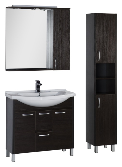 Шкаф-пенал Aquanet Донна венге 00168940 - 1