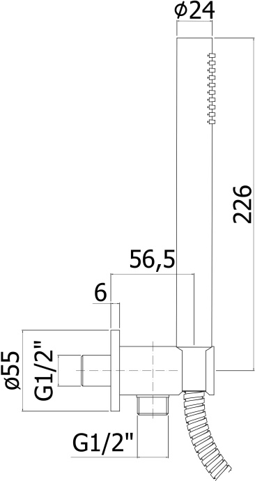 Душевой гарнитур Paffoni Master ZDUP094CR - 1
