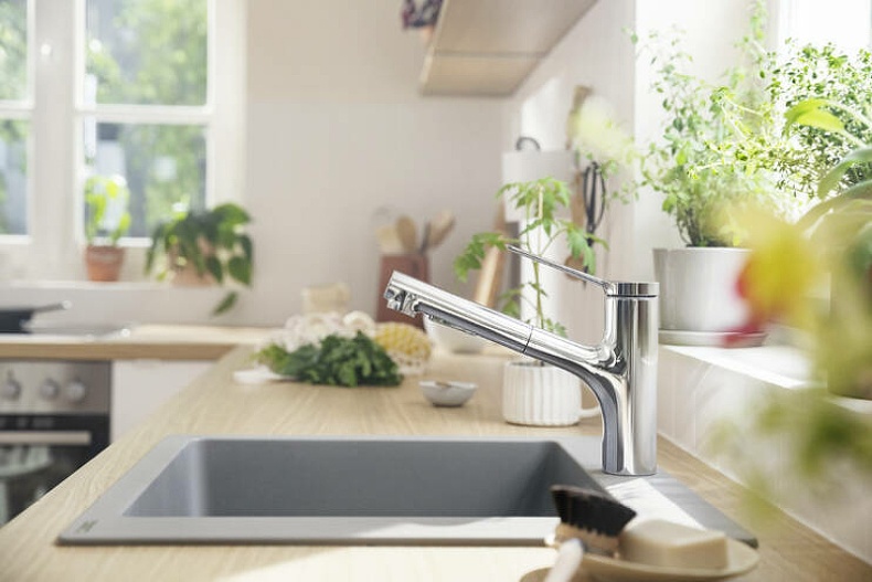 Смеситель для кухни Hansgrohe Zesis M33 с выдвижным изливом хром 74800000 - 3