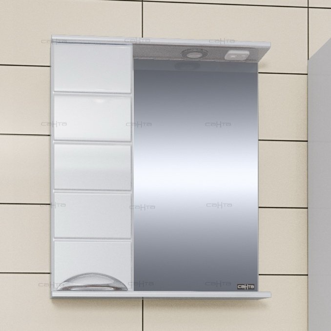 Зеркало в ванную Санта Родос 60 см  106015 - 0