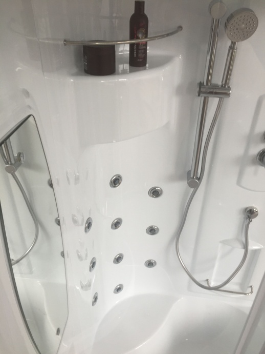 Душевая кабина Royal Bath 90х90 хром стекло прозрачное с гидромассажем RB90NRW-T-CH - 2