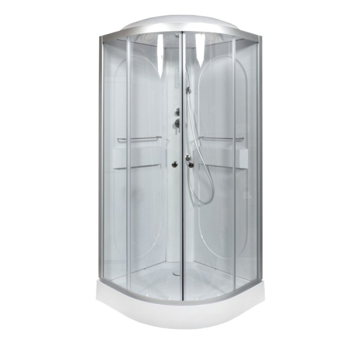 Душевая кабина L 100х100 с электрикой  L601EL - 0